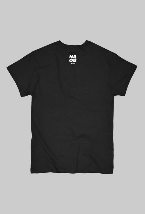 maglietta nera con il logo NAQB del famoso blog dedicato al cinema horror